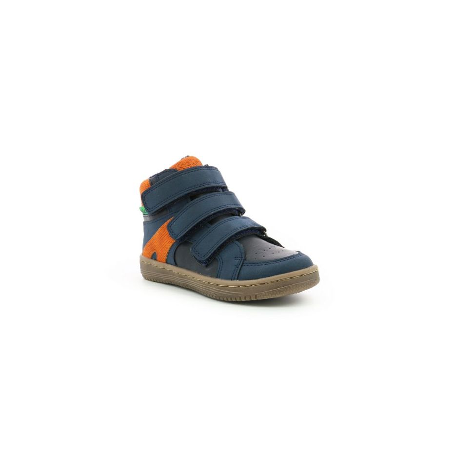 Kids Kickers  | Kickers Lohan Navy Orange